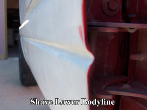 Bodyline will be shaved all the way around the truck.