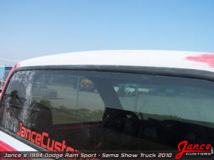 Back window was not removed to shave the 3rd brake light...